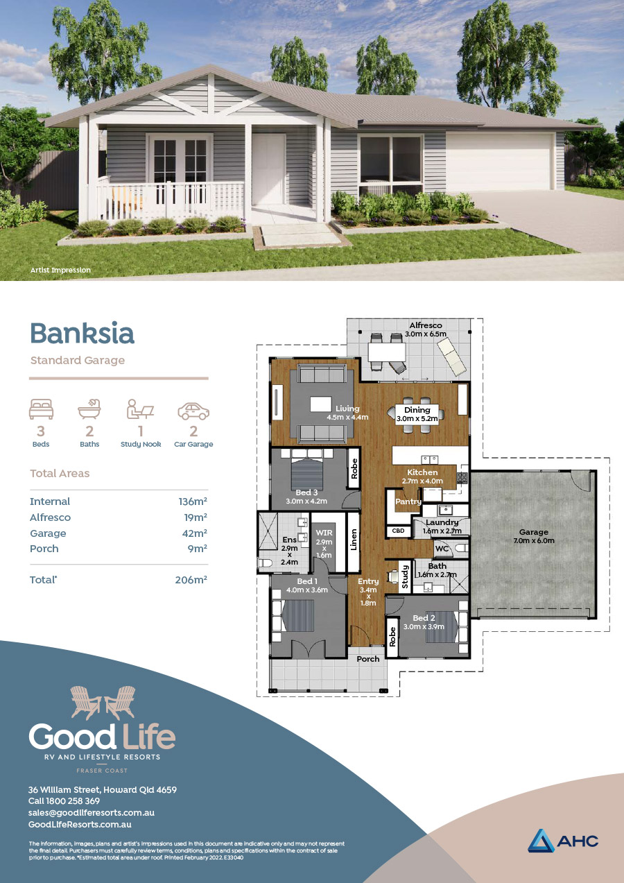 Good Life Fraser Coast Banksia Standard Garage