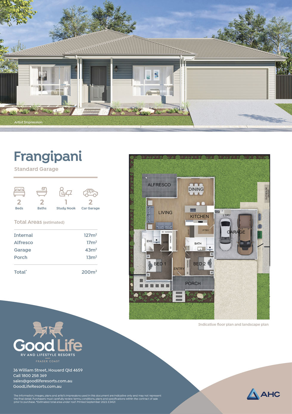 Home Design: Frangipani Standard Garage