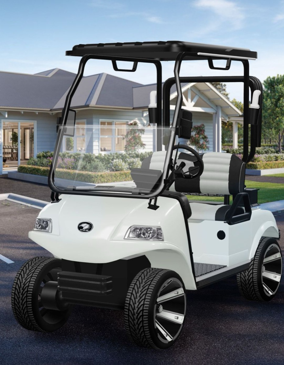 Free electric golf cart, conditions apply