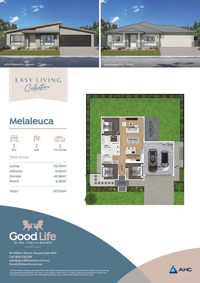 Easy Living Collection Homes - Melaleuca Brochure