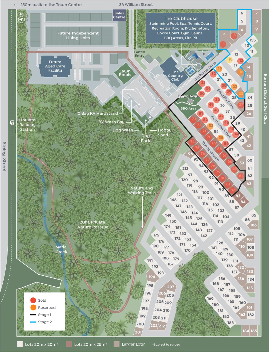 Masterplan - Good Life RV and Lifestyle Resort, Howard, Fraser Coast