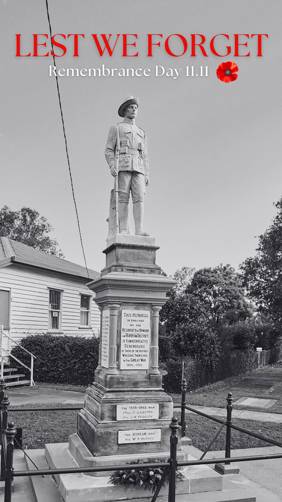 Howard War Memorial Statue