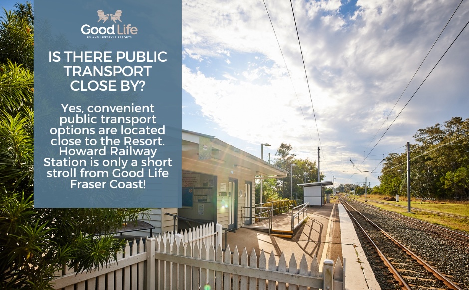 Is there public transport close to Good Life RV & Lifestyle Resort