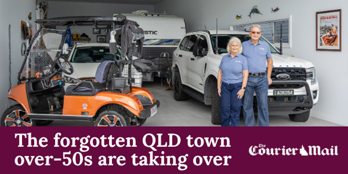 Good Life Fraser Coast featured in The Courier Mail The Forgotten Old town over 50s are taking over