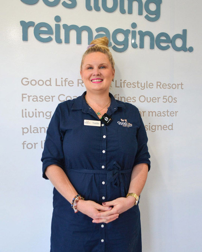 Yvette Stokes, Sales Consultant at Good Life Fraser Coast lifestyle resort.