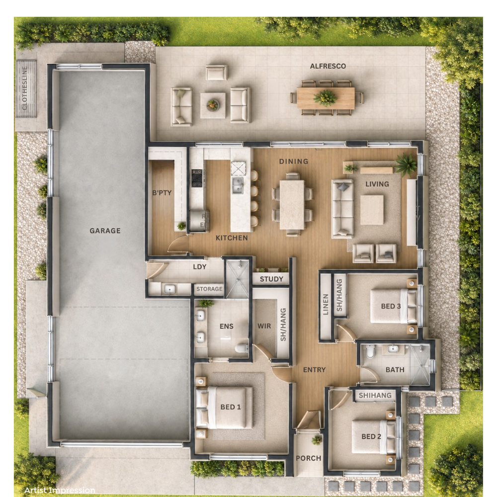 Lilly-Pilly-Floorplan-LHS 69 The Boulevard Waratah Grande Floorplan RHS