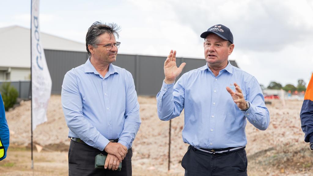 Courier Mail Feature Article - Good Life Development - John Barounis with AHC Ltd CEO Rod MacLeod